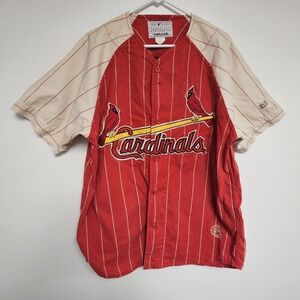 Vintage Ozzy Smith Mirage St Louis Cardinals Baseball Jersey Size Large MLB